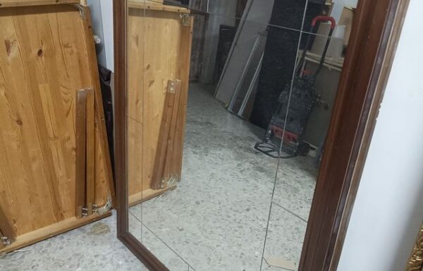 25 € Espejo grande madera y cristal