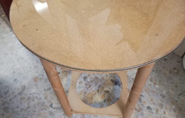 4 € Mesa camilla redonda con cristal