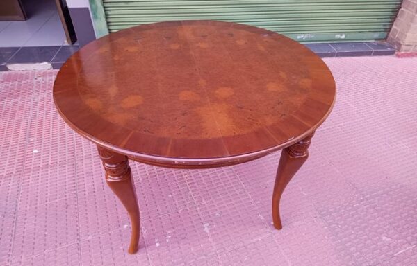 45 € Mesa redonda extensible de madera